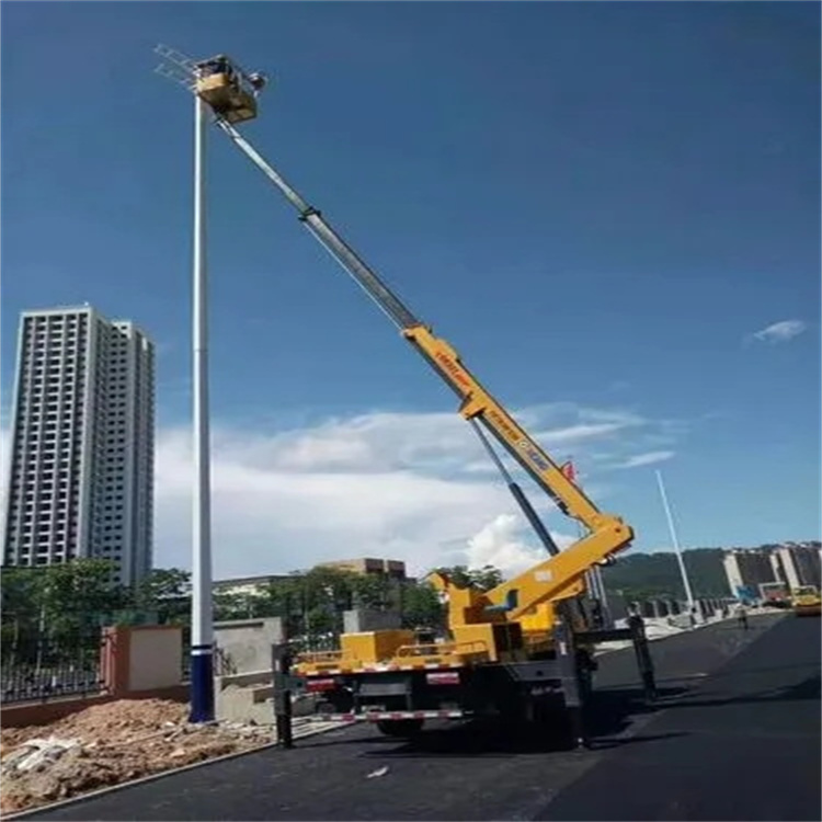 罗庄维修路灯的曲臂升降车出租